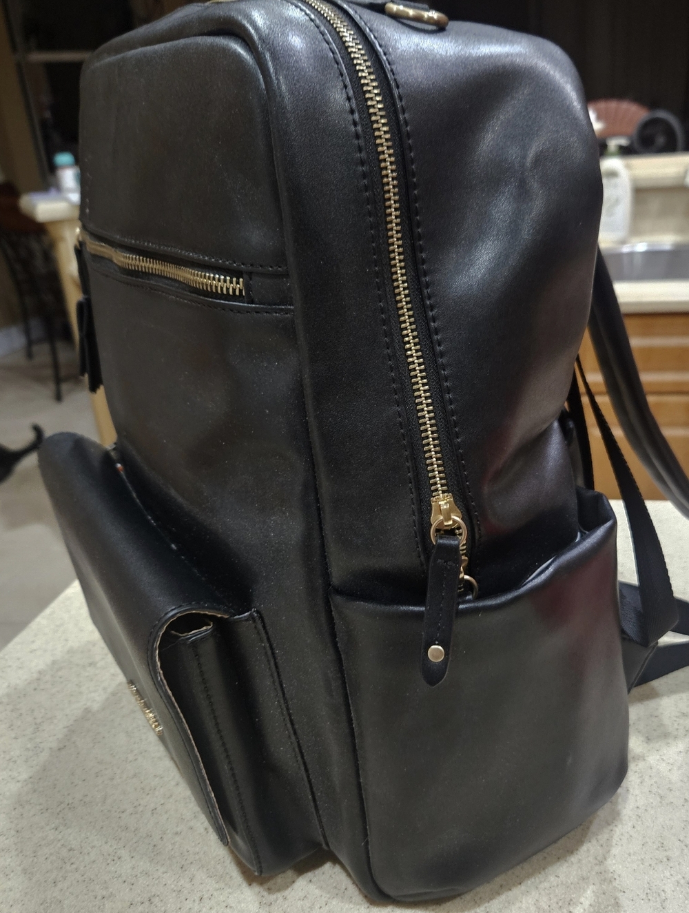 Diaper BAG, Carry On Backpack, Twelvelittle Baby Bag, Black Baby Bag